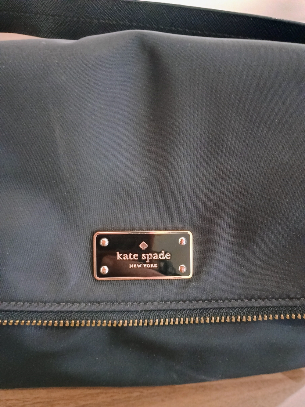 kate spade Black Nylon Crossbody Mini Bag with Gold Hardware - Picture 2 of 11